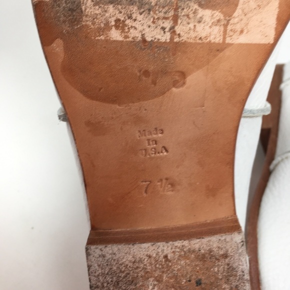 Jim Barnier Shoes Flats Skimmers White Leather 7.5 - Picture 10 of 12